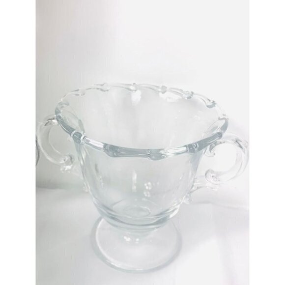 Vintage Fostoria Century Glass Sugar and Creamer Set 1950s - Picture 2 of 8